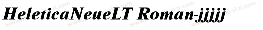 HeleticaNeueLT Roman字体转换